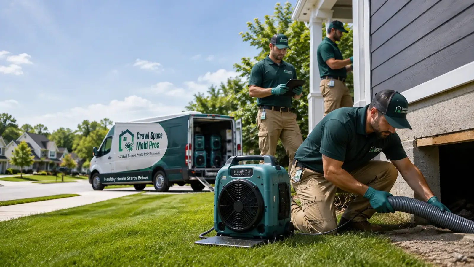 Crawl Space Mold Removal in Hampden, ND